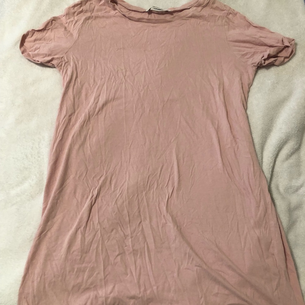 Women's Pink Shirt-Dress